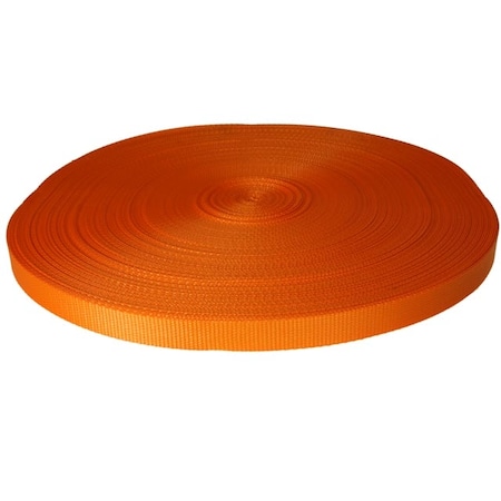 Us Cargo Control Orange Polyester Web - 1" x 300' 4.5K Cargo Webbing NS-WEB14500OR